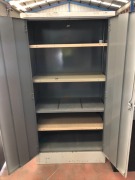 2 Door Metal Stationary Cabinet, 900 x 450 x 1800mm H - 2