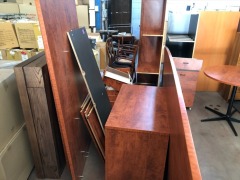 Assorted Office Furniture Including Desk, Boardroom Table, Pedestals, Bookcases & Components. Some Requiring Re Assembly - 4