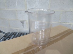 40 x 2000ml Acrylic Beakers in Box, Happy Lab Brand. Box size: 680 x 570 x 435mm H
