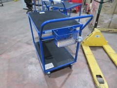 2 Tier Stock Picking Trolley, 900 x 600 x 875mm H - 3