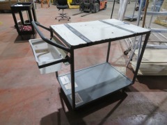 2 Tier Stock Picking Trolley, 900 x 600 x 875mm H - 2