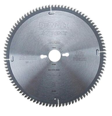 DeWALT Extreme Mitre Saw Blade 250 x 30mm x 96 Teeth(DT4282-QZ)