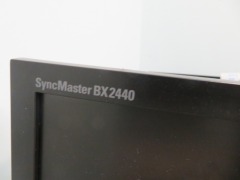 Samsung 24" Monitor, Model: Syncmaster BX2440, 240 volt. No Leads - 2