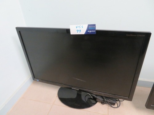 Samsung 24" Monitor, Model: Syncmaster S24B300, 14 volt DC with Power Supply