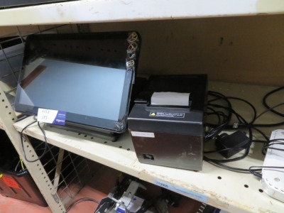 Screen Display Unit, Thermal Receipt Printer and Netgear Switch GS5608