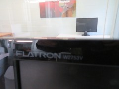LG 27" Monitor, Model: Flatron W2753V, 240 volt. No Leads - 3