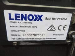 Lennox Bluetooth Speaker, Model: BT9350, 240 Volt, 200 x 250 x 880mm H - 5