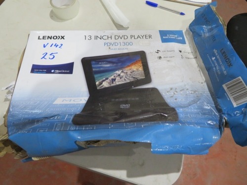 Lennox 13" DVD Player, Model: PDVD1300