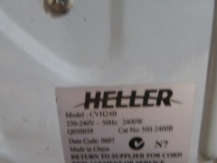 Heller Portable Air Conditioner & Heater, Model: HPAC 15, 240 Volt. Heater, Model: CVH24B - 7
