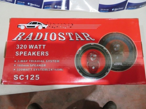 8 x RadioStar 320 Watt Care Audio Speaker Sets, Model: SC125