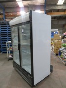 Nightingale Double Glass Door Display Refrigerator, Compressor/Motor Mounted under Fridge, Model: NC-1400 - 3