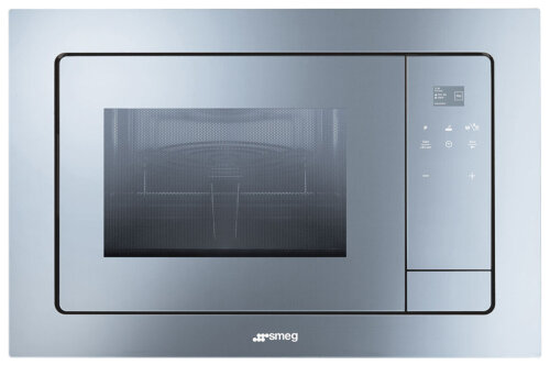 Smeg FMIA120S1 21L Linea Aesthetic Built-in Microwave Oven with Grill
