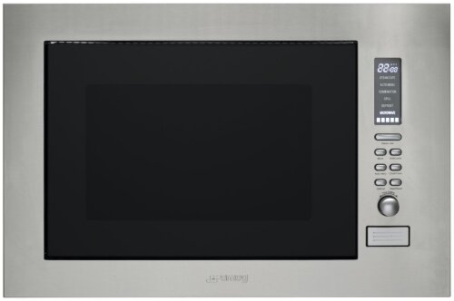Smeg SBIM30X-1 25L Built-in Microwave Oven with Grill and Steam Vessel 800W