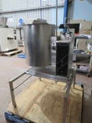 Stainless Steel Commercial Hot Water Heated Jacketed Tipping Kettle on Stand, Make: Garland, Serial No: 884289 - 3