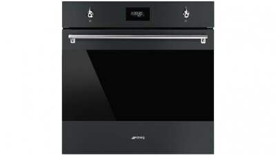 Smeg 600mm Classic Thermoseal Pyrolytic Oven with COMPACTscreen - Matte Black SFPA6301TVN