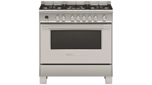 Fisher & Paykel 900mm Pyrolytic Freestanding Dual Fuel Cooker - Brushed Stainless Steel OR90SCG6X1