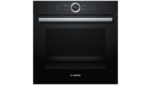 Bosch Series 8 600mm Black Glass Built-in Pyrolytic Oven HBG675BB2A