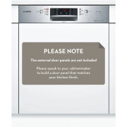 Bosch Serie 6 Semi-Integrated Dishwasher SMI66MS01A