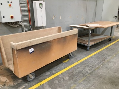 Quantity of 2 x assorted Stock Transport Trolleys