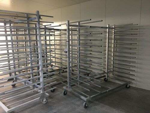 Quantity of 4 x Drying Racks, Galvanised Steel, 13 Tier each, 2000 x 1200 x 2100mm H