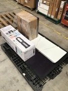 Pallet of faulty/untested goods - sold as is. Please refer to photos for contents.