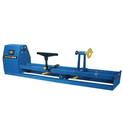 WORKZONE 400W Bench Wood Turning Lather, Working Length 1000mm x 350mm Dia. 4-Speed Adjustment.(AG-47085)