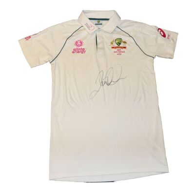David Warner Signed Australian Cricket Team Playing Shirt