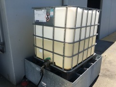 2 x Graco Husky Diaphragm Pumps & IBC Water Tank & Spill Bund Stand Galvanised - 3