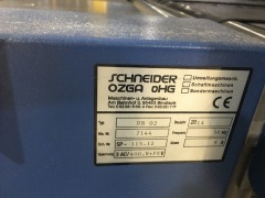 UNDER WRAPPER feed conveyor (cardboard or paper underneath) Schneider type UB02 (2014) S/N 7144 - 2
