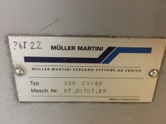 Muller Martini Stacker, Type: 388 CN - 2