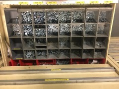 BAC Systems Tool Storage Cabinet & Contents of Small Parts, Hex Bolts, Screws, Pins, Clips (Refer Photos) - 6