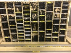 BAC Systems Tool Storage Cabinet & Contents of Small Parts, Hex Bolts, Screws, Pins, Clips (Refer Photos) - 7