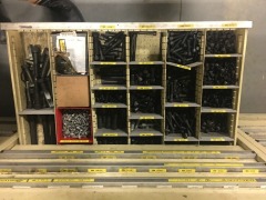 BAC Systems Tool Storage Cabinet & Contents of Small Parts, Hex Bolts, Screws, Pins, Clips (Refer Photos) - 10