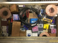 BAC Systems Tool Storage Cabinet & Contents of Bearings, Discs, Drills, Screws, Taps (Refer Photos) - 10