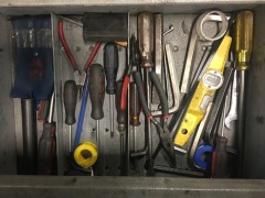 Tool Trolley with Hand Tools, Spanners, Allen Keys (Refer Photos) & Vice - 3
