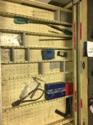 BAC Systems Tool Cabinet, 6 Drawers including only contents of 3 Drawers of Letter Stamps, Boring Bars & Top of Cabinet 2 x Table Clamp Sets - 4