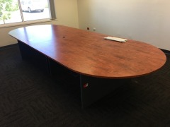 Boardroom Table, 4000 x 1500mm, Cherry Laminate