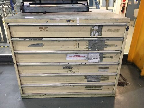 BAC Systems Tool Cabinet, 1450mm L x 1100mm D x 1200mm H, 6 Drawer
