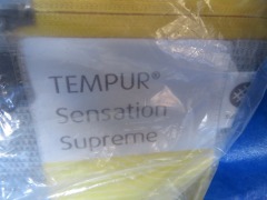 1 x Tempur Sensation Supreme Queensize Mattress & Base Soft Touch with Electronics under Bed to Tilt Base & Remote Control. Water Damage to Mattress - 3