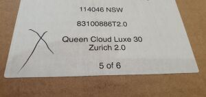 Tempur Zurich 2.0 Cloud Queen 30 (Queen) in Box - 3