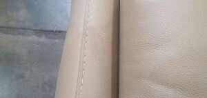 Leather 3 Seater Sofa (Tan) - 10