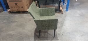 Firenze Text Tub Chair (Green) - 3