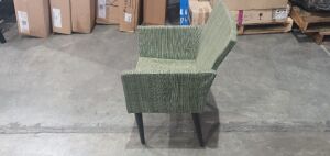 Firenze Text Tub Chair (Green) - 4