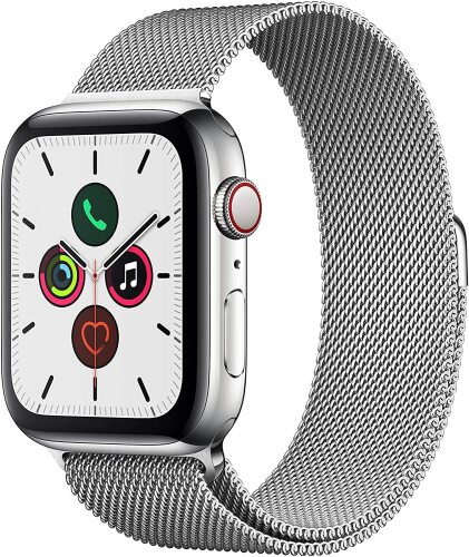 Apple Watch Series 5 (GPS + Cellular) 40mm - Stainless Steel Case with Milanese Loop - MWX52X/A