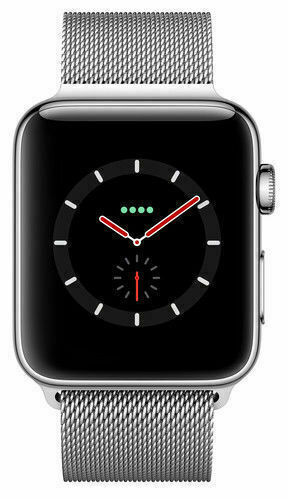 *** DNL *** Apple Watch S3 Gps+Cell 38mm Stainless Steel Case with Milanese Loop - MR1N2X/A
