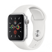 Apple Watch S5 Gps 40 Silver Aluminium White Sport Band - MWV62X/A