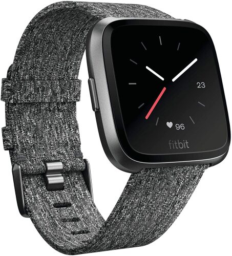 Fitbit Versa Special Edition Fitness Watch - Charcoal Woven - 4124447