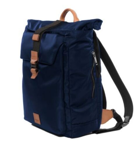 Knomo Fulham Novello 15 Inch Roll Top Backpack Navy - 154014