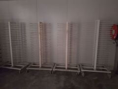 Quantity of 7 x Mobile Drying Racks., Small, 970 x 620 x 1850mm H - 3