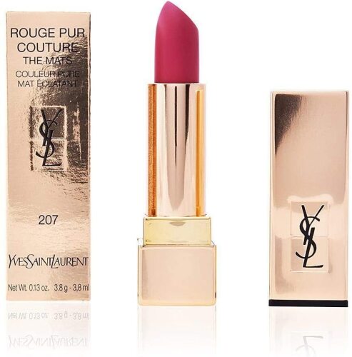 2 x YSL Number 215 Rouge Pur Couture Lust for Pink Lipstick and 1 x YSL Number 50 Rouge Pur Couture Rouge Neon Lipstick